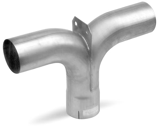 Y exhaust pipe | exhaust y pipe | 4 inch Y-Pipe Aluminized With Plate